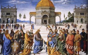 1920px Perugino Entrega de las llaves a San Pedro Capilla Sixtina 1481 82