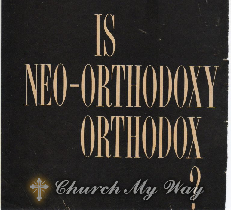 Neo-Orthodoxy