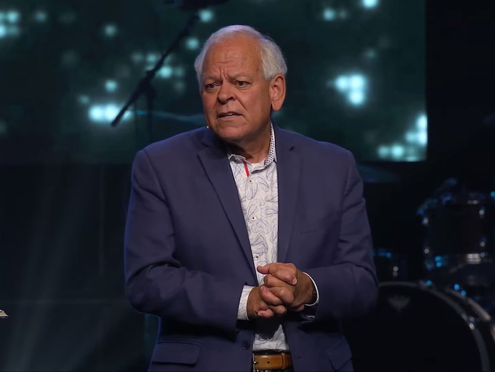 Pastor Johnny Hunt preaches in 2020. Video screen grab