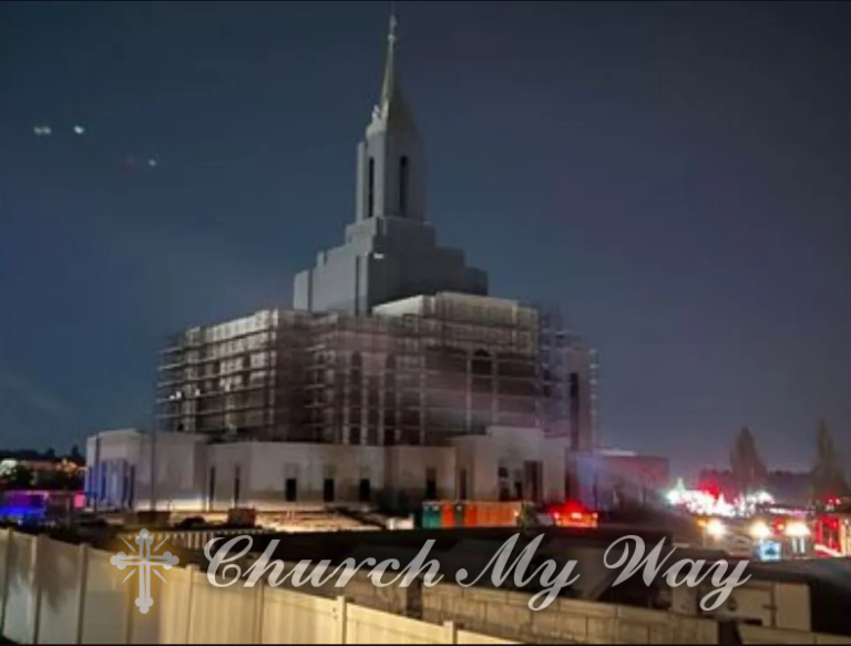 An overnight fire at the Orem Temple in Utah