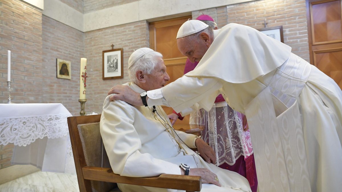 Ratzinger has difficulty speaking God has taken my word from