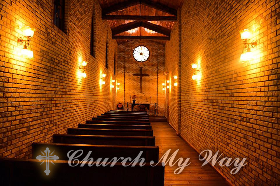 young Christians leaving church